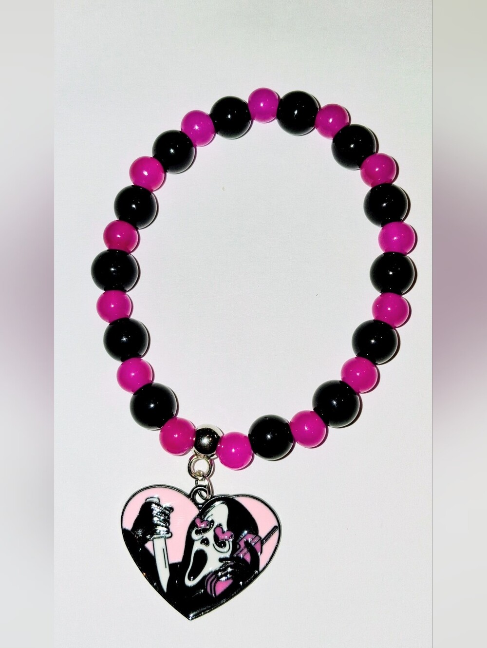 ⭐️ HANDMADE GHOST FACE BRACELET